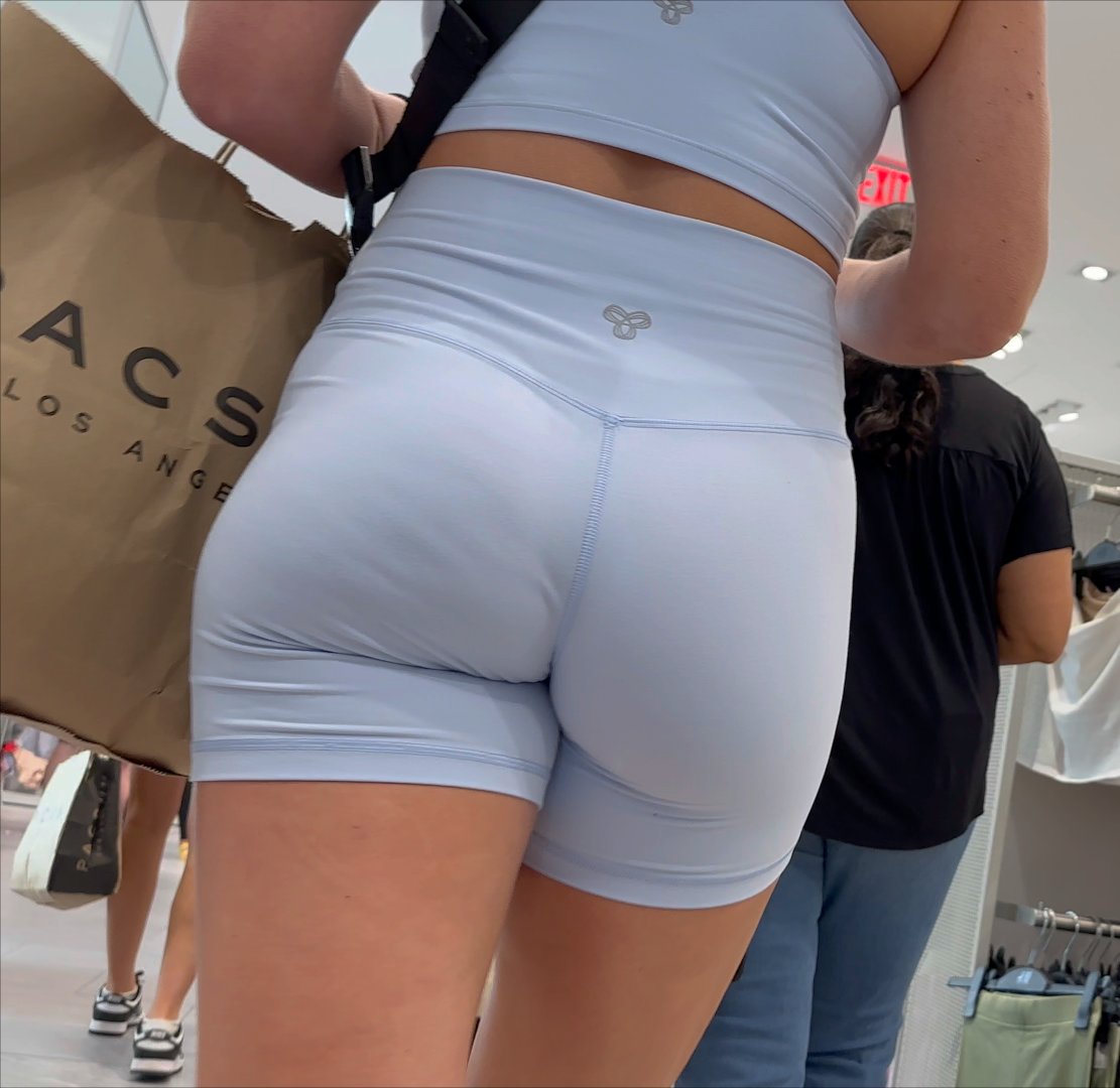 Blonde In Baby Blue Bikers #O9u72H98